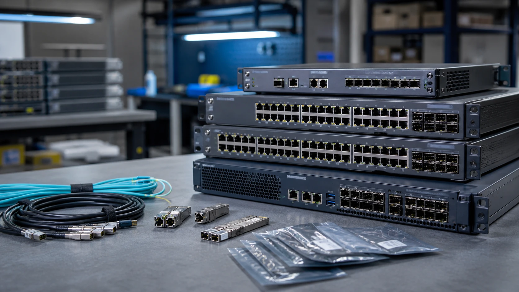 Illustrative networking security workflow, not a photo of QFX5120-48Y