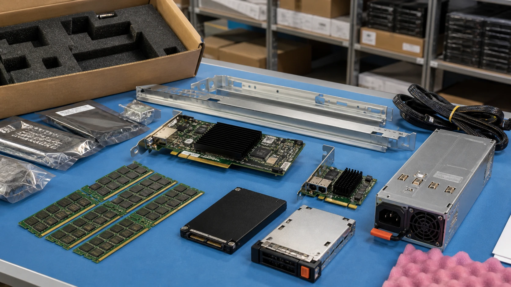 Memory, drives, processors and hardware accessories