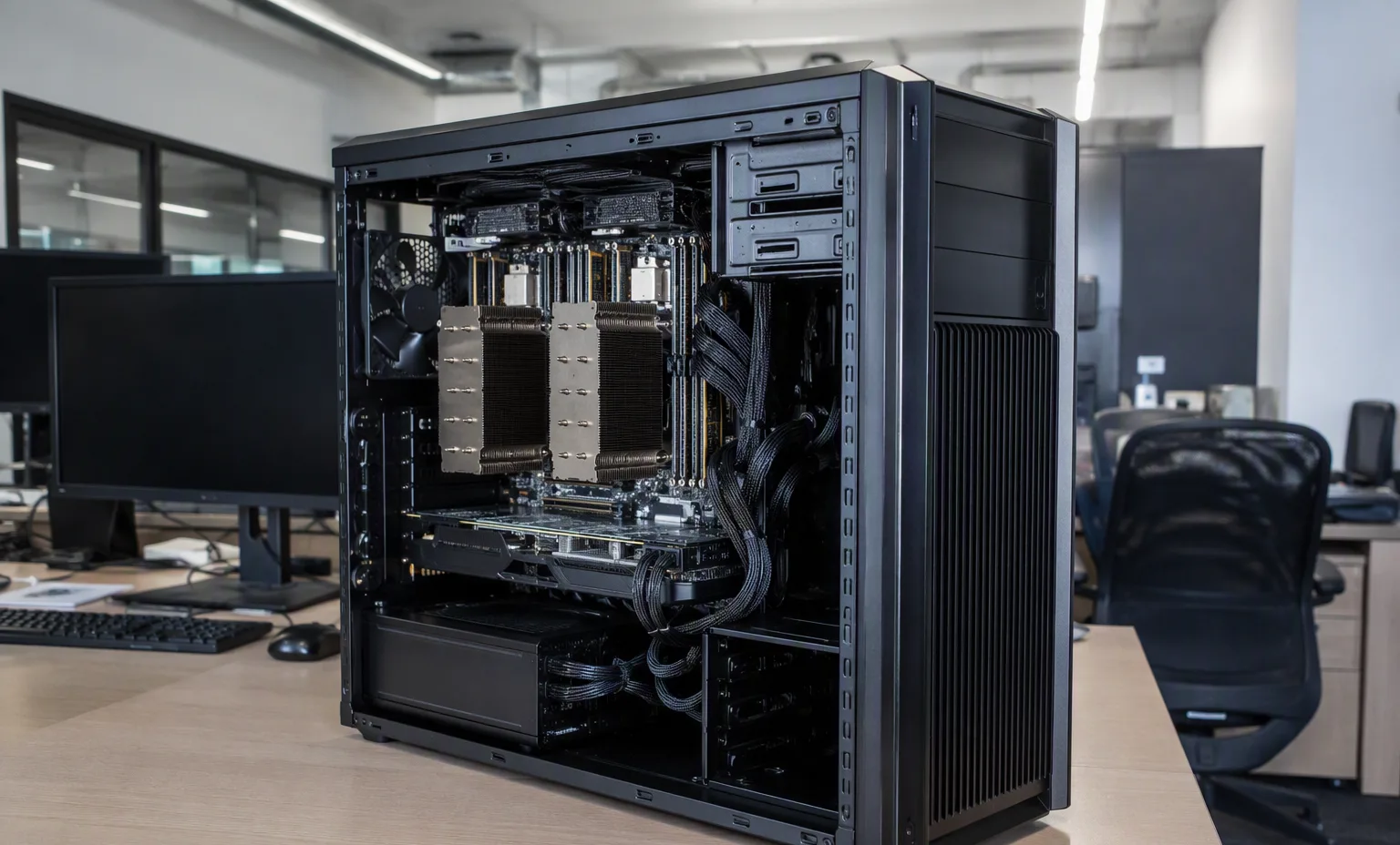 Workstation build in progress